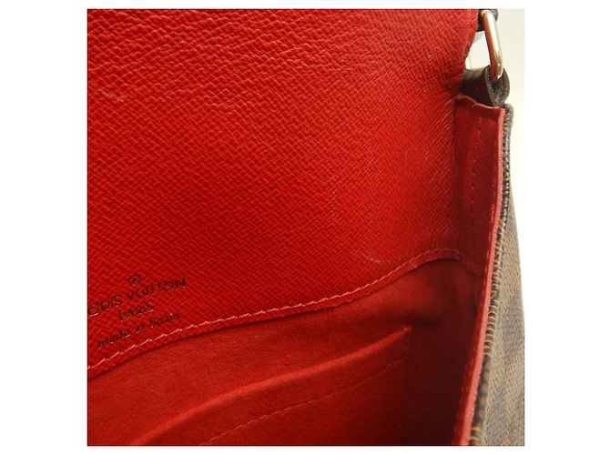 Louis Vuitton Marrone Damier Ebene Musette Salsa Long Strap - vista 7