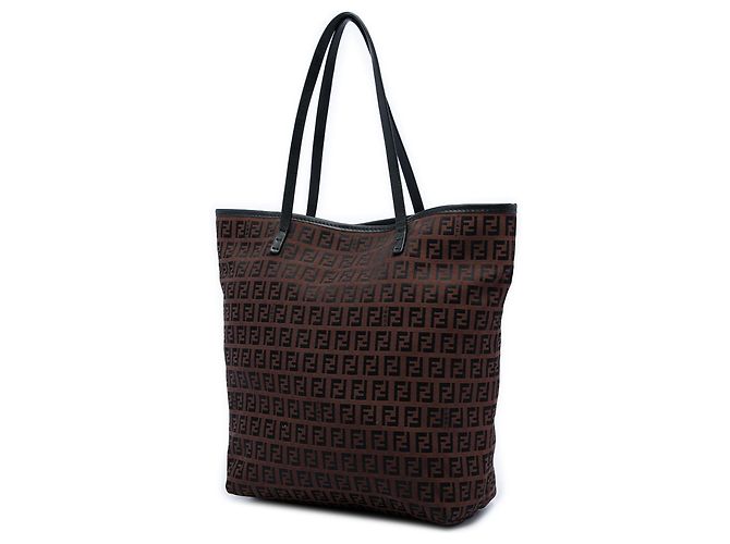 Fendi Zucchino Canvas Tote in Braun Dunkelbraun - Ansicht 2