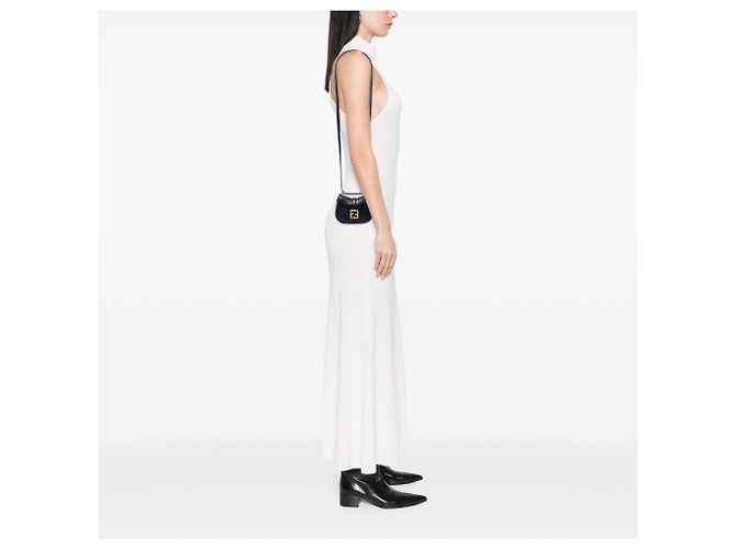 Fendi Black Nano Leather FF C mon Crossbody Nero - vista 6