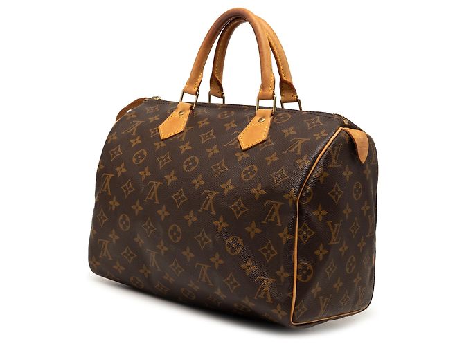 Louis Vuitton Marrone Monogram Speedy 30 - vista 2