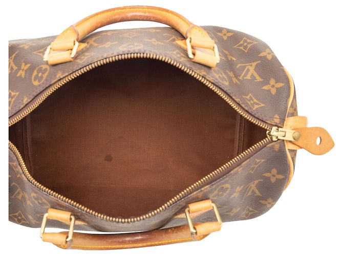Louis Vuitton Marrone Monogram Speedy 30 - vista 4