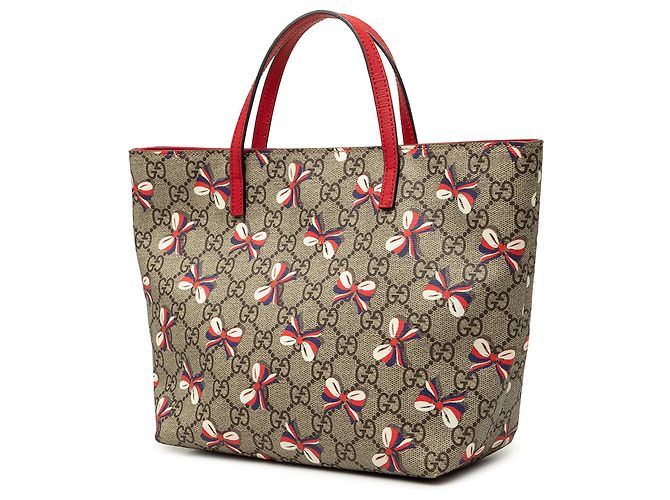 Tote GG Supreme in nastro beige per bambini Gucci - vista 2