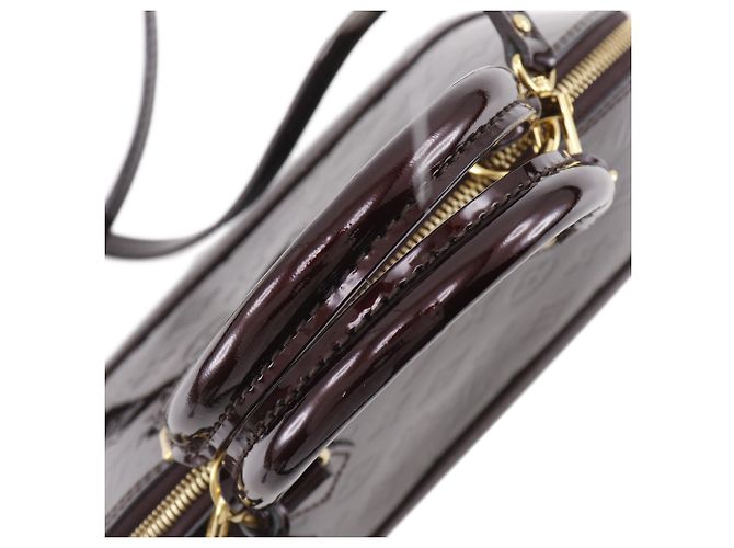 Louis Vuitton Alma BB in Monogram Vernis viola Porpora - vista 12