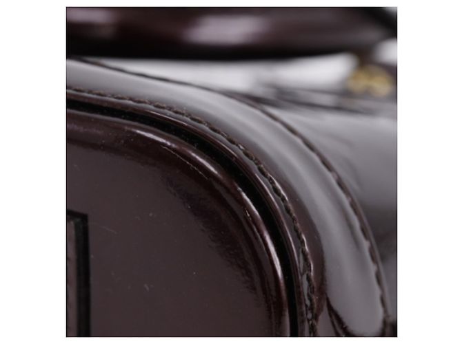 Louis Vuitton Alma BB in Monogram Vernis viola Porpora - vista 13