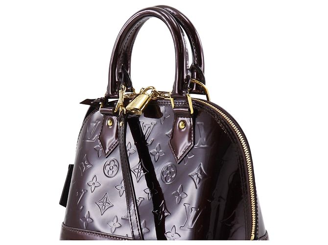 Louis Vuitton Alma BB in Monogram Vernis viola Porpora - vista 14