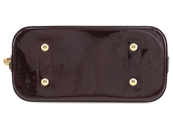 Louis Vuitton Alma BB in Monogram Vernis viola Porpora - vista 3