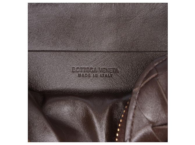 Borsa a tracolla Loop Mini in agnello intrecciato Intrecciato marrone Bottega Veneta Marrone scuro - vista 5
