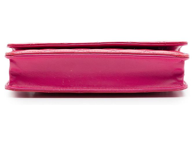 Chanel Pink CC gesteppte Patentleder Wallet on Chain - Ansicht 3