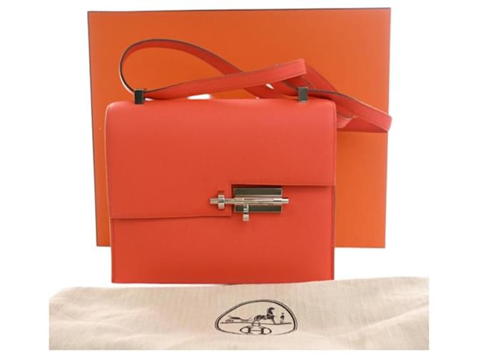 Hermès Orange Epsom Verrou 23 Rosso Arancione - vista 15