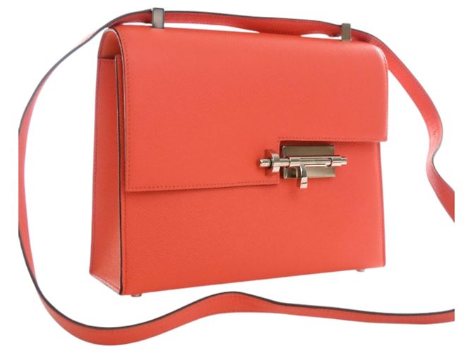 Hermès Orange Epsom Verrou 23 Rosso Arancione - vista 2