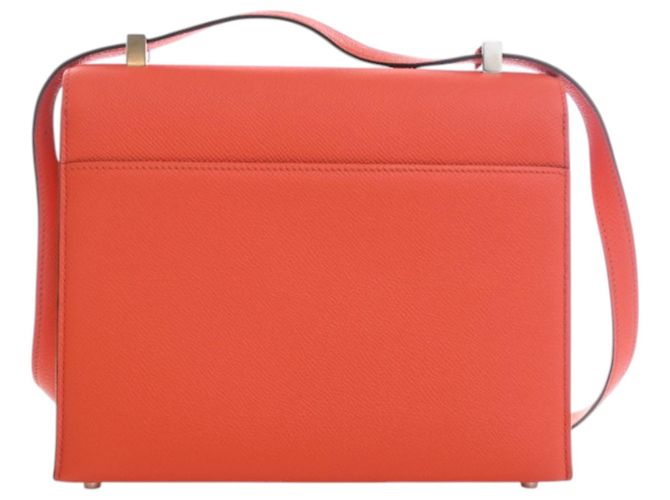 Hermès Orange Epsom Verrou 23 Rosso Arancione - vista 4