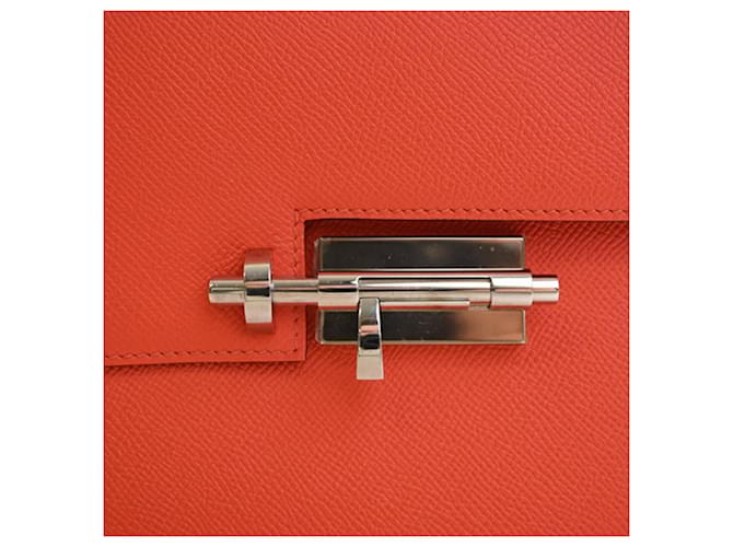 Hermès Orange Epsom Verrou 23 Rosso Arancione - vista 8