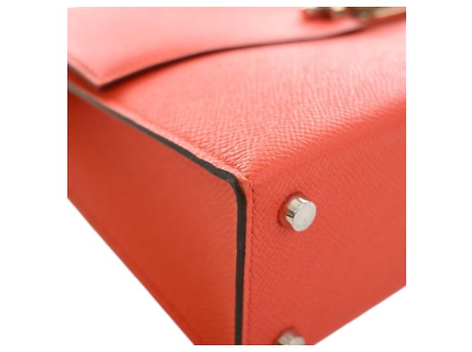 Hermès Orange Epsom Verrou 23 Rosso Arancione - vista 9