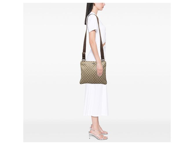 Gucci Beige GG Supreme Crossbody - vista 7