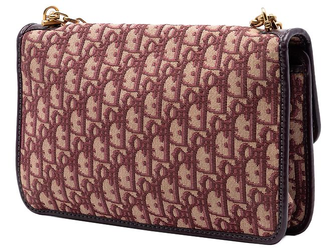 Borsa a tracolla Dior Red Oblique Canvas Chain Rosso Bordò - vista 2