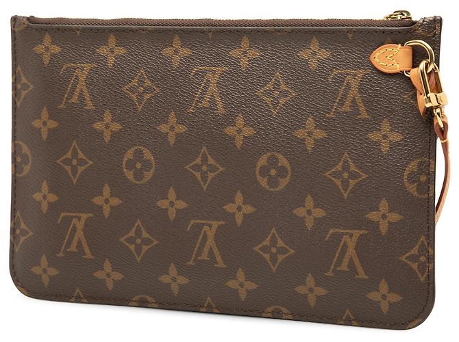 Pochette Louis Vuitton Brown Monogram Neverfull MM Marrone - vista 2