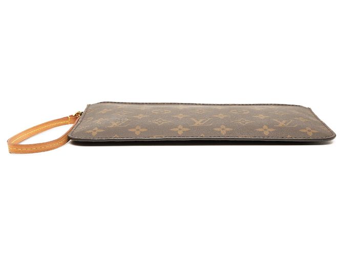 Pochette Louis Vuitton Brown Monogram Neverfull MM Marrone - vista 3
