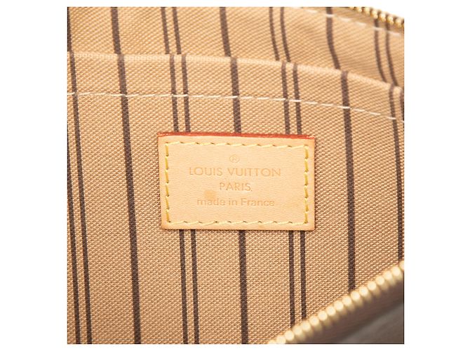 Pochette Louis Vuitton Brown Monogram Neverfull MM Marrone - vista 5