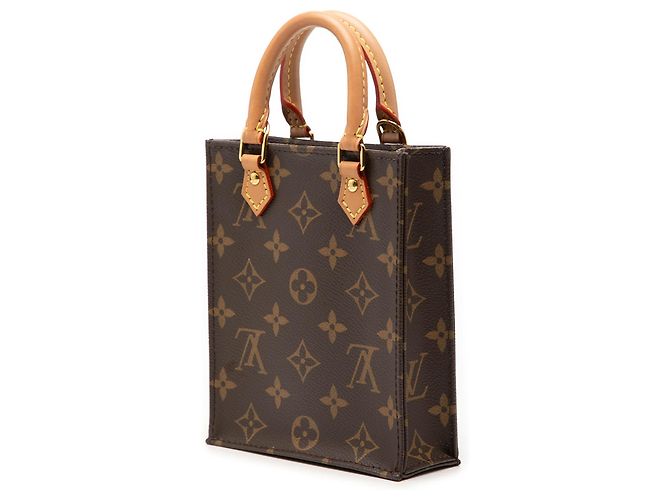 Louis Vuitton Petit Sac Plat Monogram Marrone - vista 2