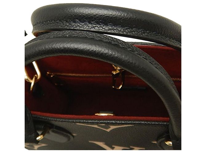 Louis Vuitton Black Bicolor Monogram Empreinte Giant Onthego PM Nero - vista 12