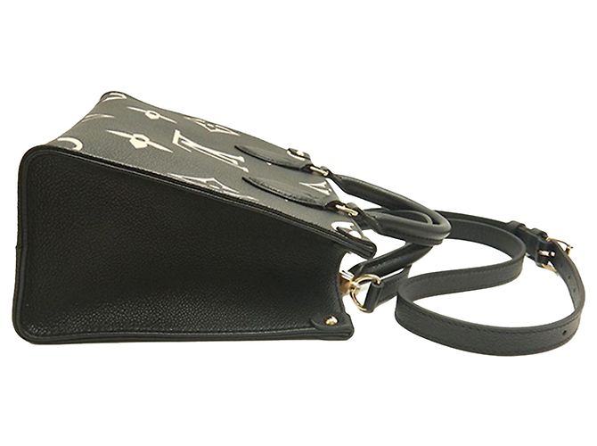 Louis Vuitton Black Bicolor Monogram Empreinte Giant Onthego PM Nero - vista 2