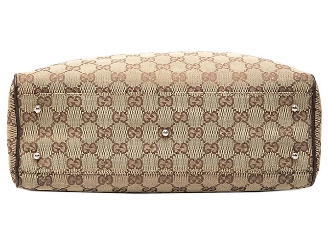 Bolso Tote Web Pop en lona GG beige Gucci - vista 3