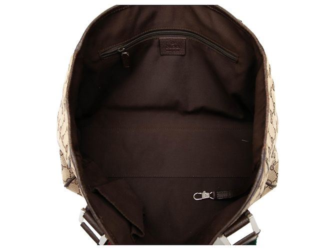 Bolso Tote Web Pop en lona GG beige Gucci - vista 4