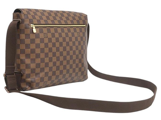 Louis Vuitton Marrone Damier Ebene Brooklyn MM - vista 2