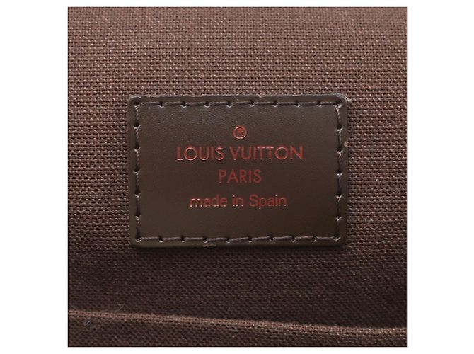 Louis Vuitton Marrone Damier Ebene Brooklyn MM - vista 5