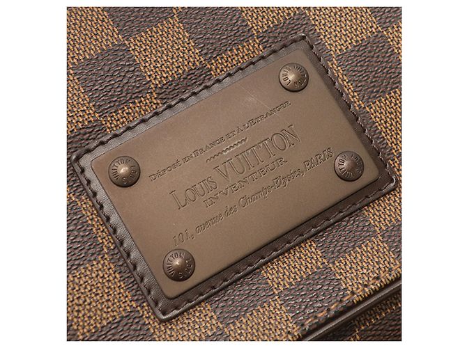 Louis Vuitton Marrone Damier Ebene Brooklyn MM - vista 6
