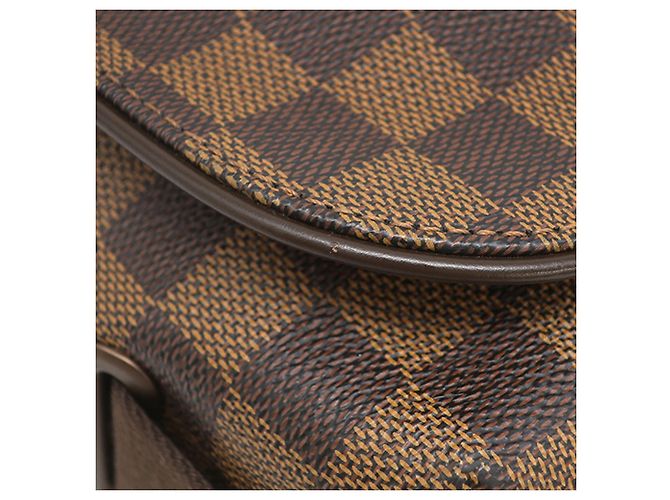 Louis Vuitton Marrone Damier Ebene Brooklyn MM - vista 7