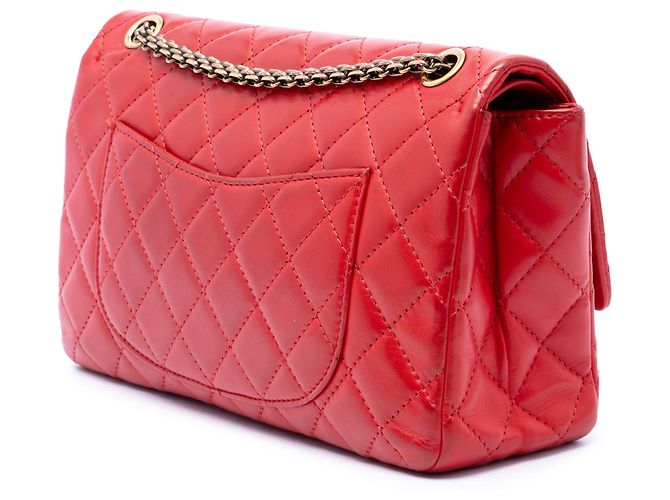 Chanel Red Quilted Lambskin Reissue 2.55 Double Flap 226 Rosso - vista 2