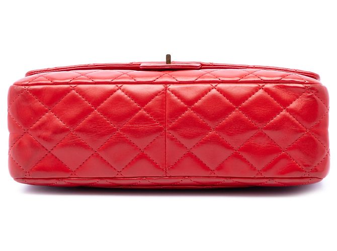 Chanel Red Quilted Lambskin Reissue 2.55 Double Flap 226 Rosso - vista 3