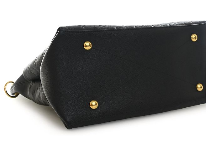 Louis Vuitton Black Monogram Empreinte Maida Hobo Nero - vista 12