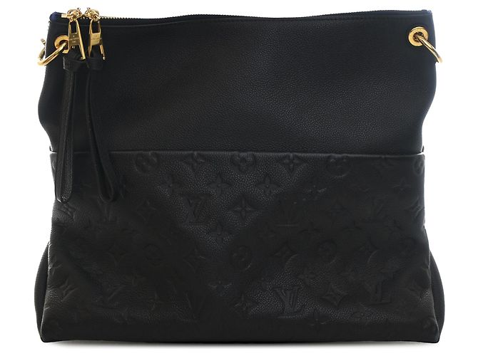 Louis Vuitton Black Monogram Empreinte Maida Hobo Nero - vista 2