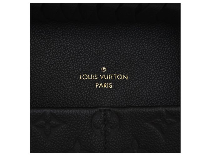 Louis Vuitton Black Monogram Empreinte Maida Hobo Nero - vista 5
