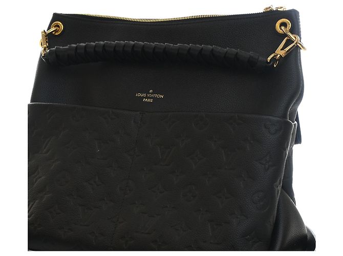 Louis Vuitton Black Monogram Empreinte Maida Hobo Nero - vista 6
