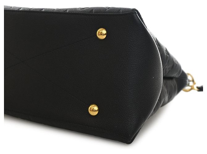Louis Vuitton Black Monogram Empreinte Maida Hobo Nero - vista 9