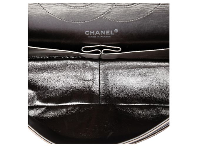 Chanel Gold Metallic Aged Calfskin Reissue 2.55 Double Flap 227 D'oro - vista 4