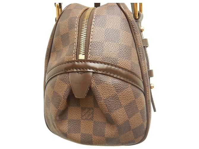 Louis Vuitton Marrone Damier Ebene Rivington PM - vista 12