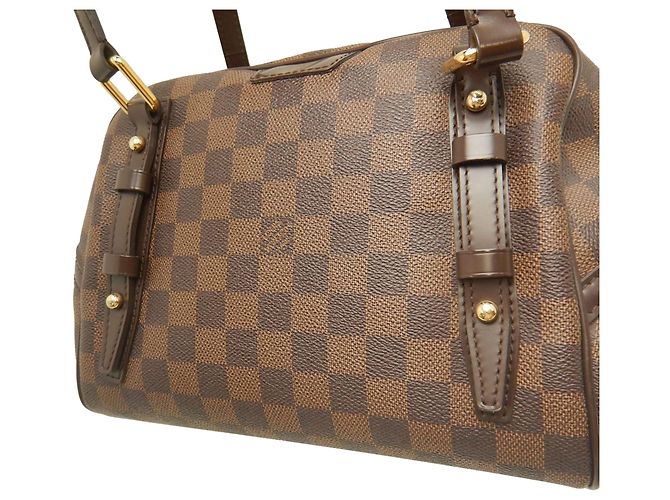 Louis Vuitton Marrone Damier Ebene Rivington PM - vista 16