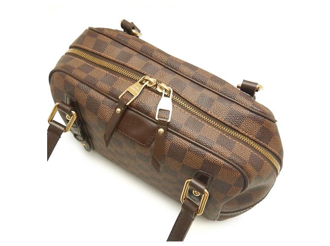 Louis Vuitton Marrone Damier Ebene Rivington PM - vista 17