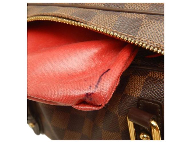 Louis Vuitton Marrone Damier Ebene Rivington PM - vista 9