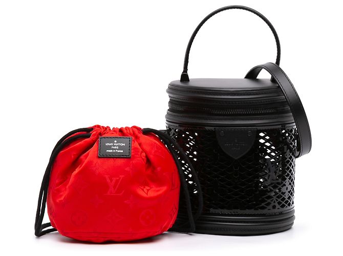 Louis Vuitton Black Monogram Lace Cannes Nero - vista 7