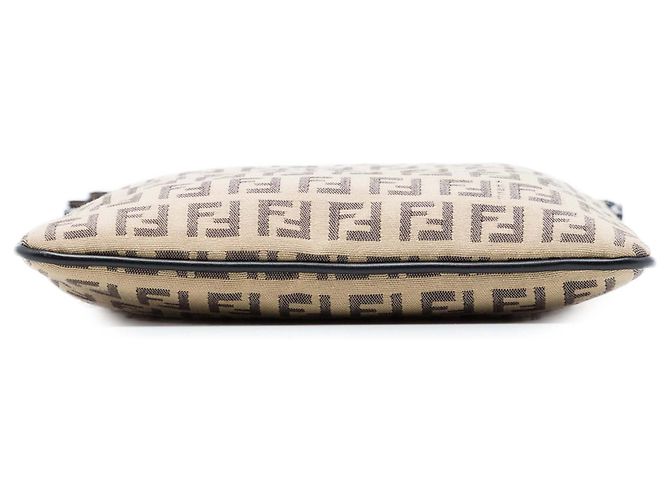 Fendi Beige Zucchino Canvas Crossbody - vista 3