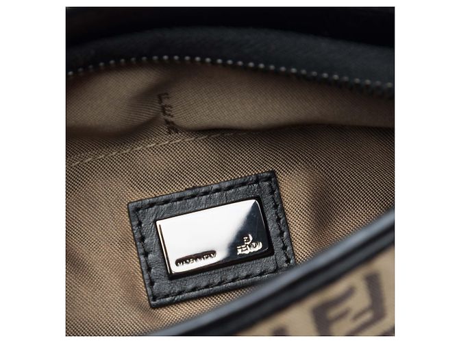 Fendi Beige Zucchino Canvas Crossbody - vista 5