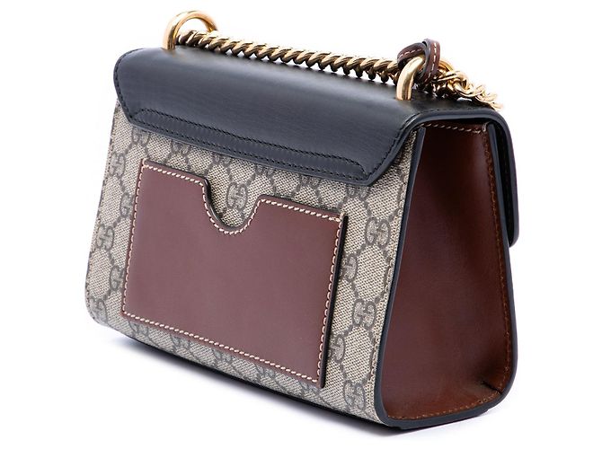 Gucci Beige Small GG Supreme Padlock Crossbody - vista 2
