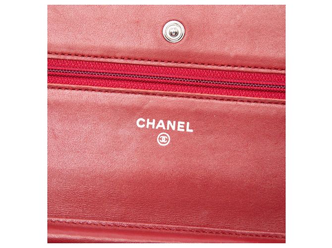 Wallet On Chain Portafoglio con catena Chanel Red Quilted Aged Calfskin Reissue 2.55 Rosso - vista 5