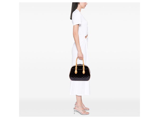 Louis Vuitton Purple Monogram Vernis Summit Drive Porpora - vista 6