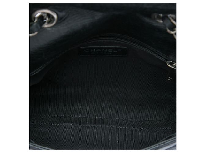 Chanel Black CC Quilted Calfskin Single Flap Nero - vista 4